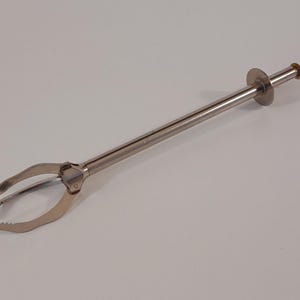 vintage French silver coloured metal sugar tongs / pincers / ice grabber / Pickle tongs