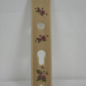vintage French Limoges porcelain door finger plate / plaque