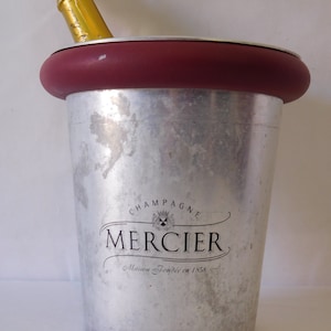 vintage French Mercier aluminium champagne ice bucket / French barware