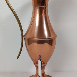 vintage French Large hand made Villedieu copper vase / pot / ornament / French decor