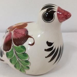 Collectable vintage French hand painted Bird figurine / ornament