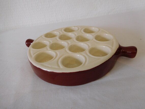 Emile Henry フランス エミールアンリ エスカルゴ皿 10枚セット Emile Henry フランス エミールアンリ エスカルゴ皿 10枚セット