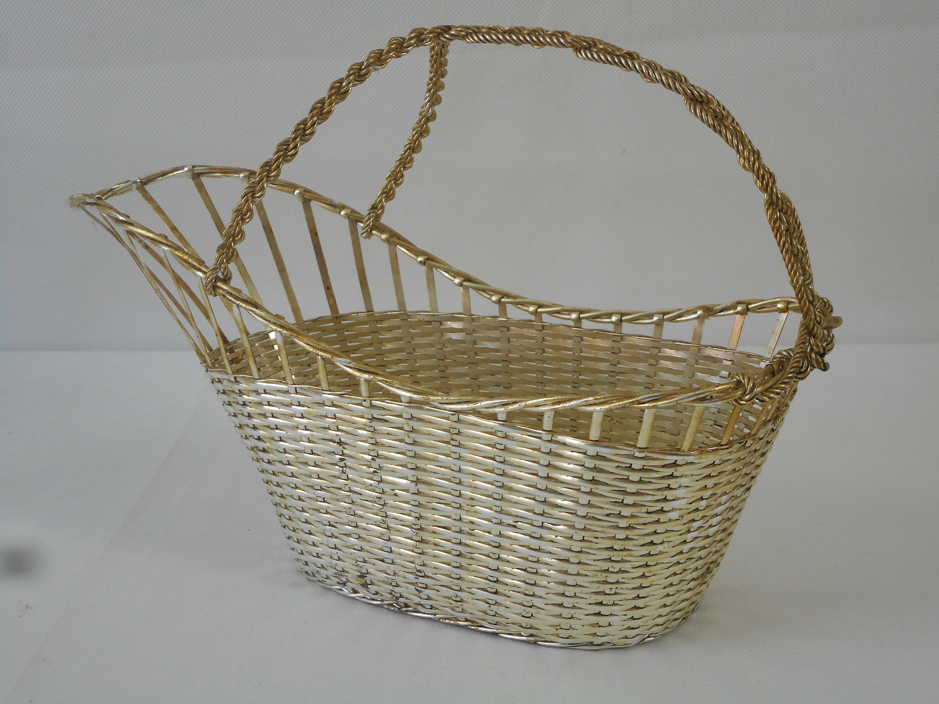 Porte-Bouteille de Vin en Métal Plaqué Argentfrançais Vintage