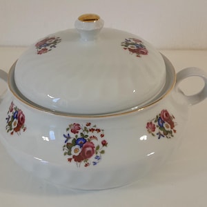 Stunning vintage Bareuther Waldsassen Bavaria lidded soup tureen