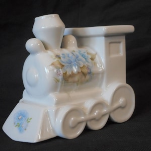 vintage French small porcelain money box