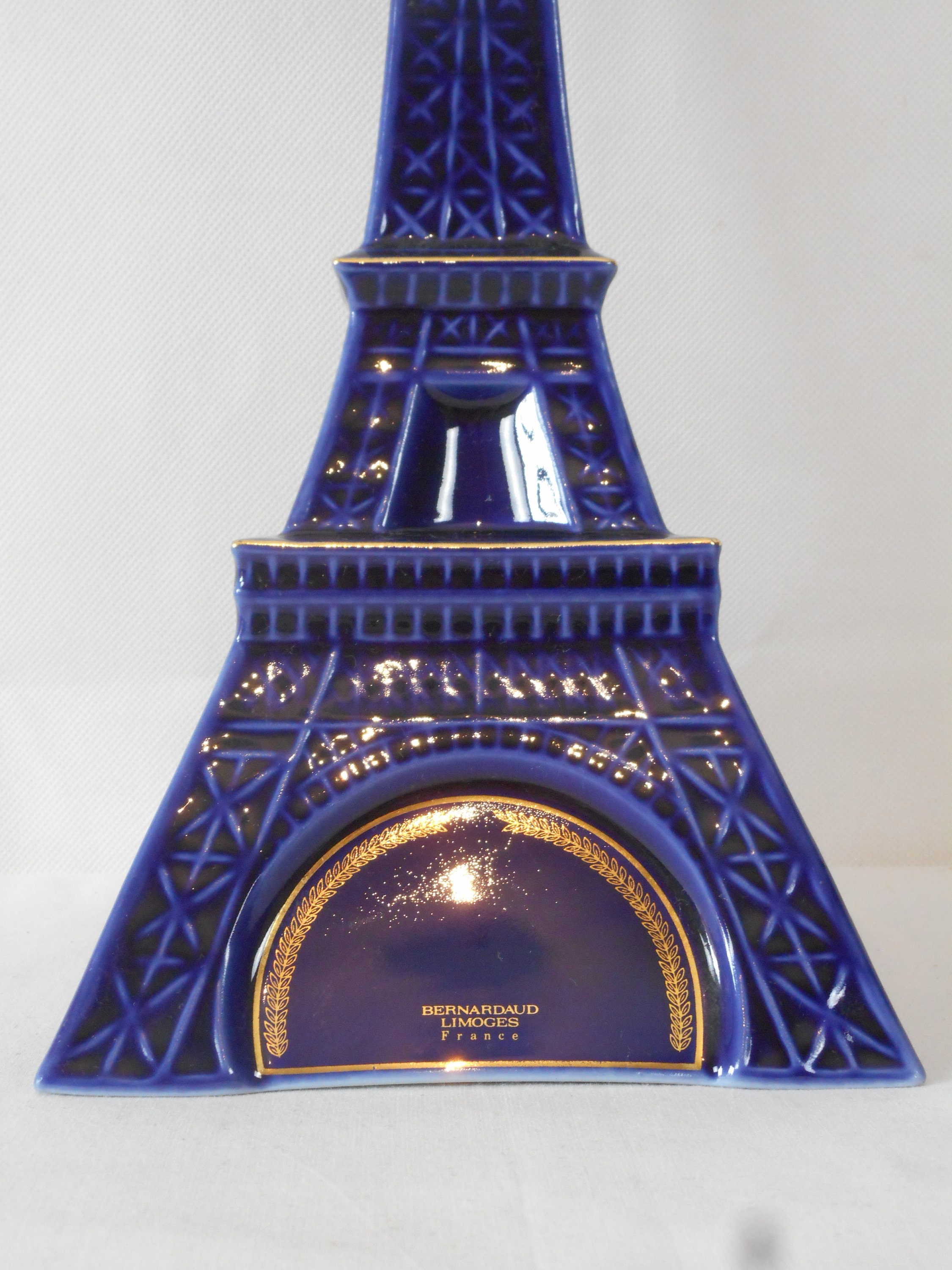 De Luze Blue Limoges Eiffel Tower Cognac DE LUZE EIFFEL B