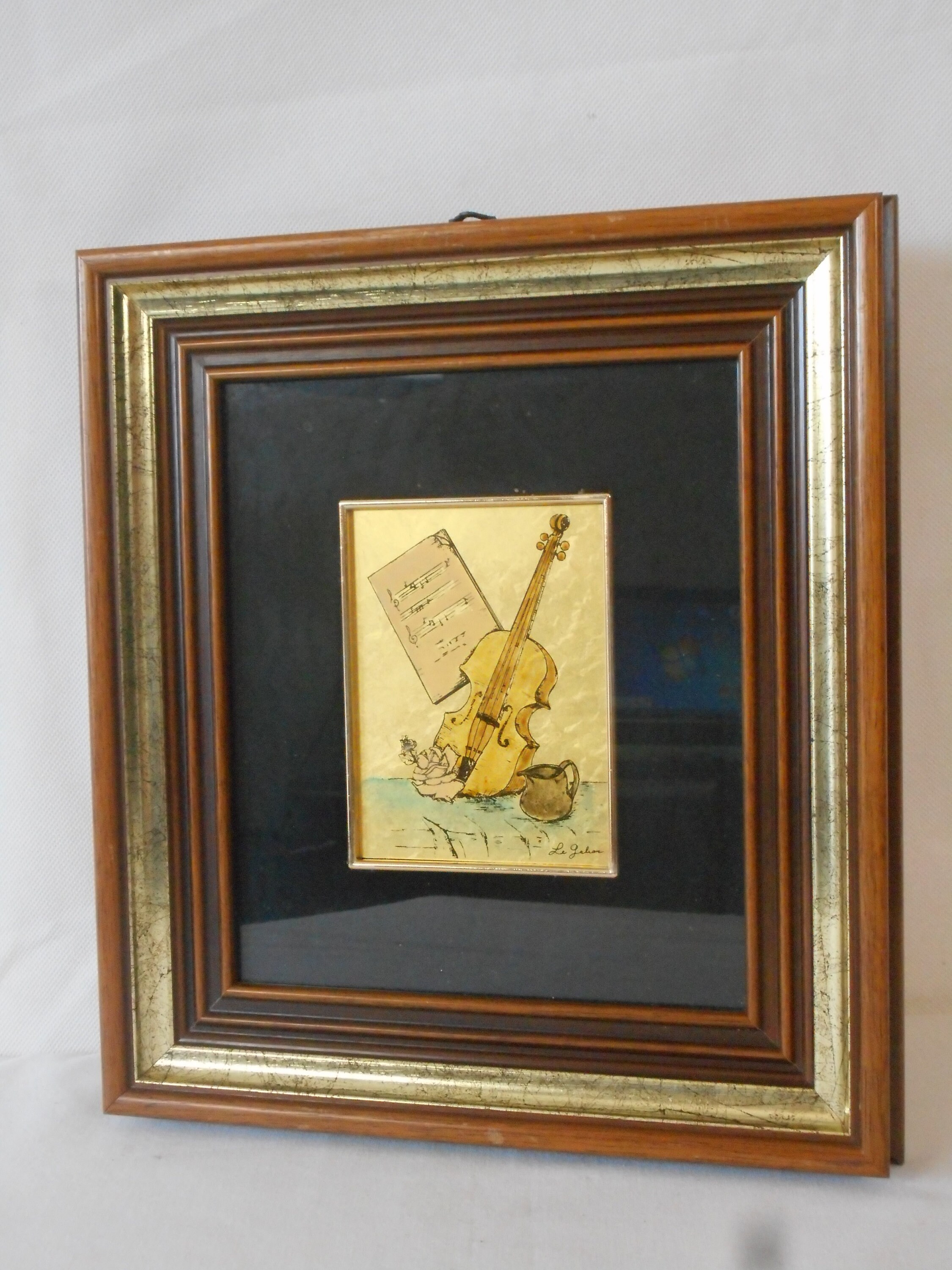 Superbe Collection Vintage Français Lithographie Musicale Murale Montable Image/Décor