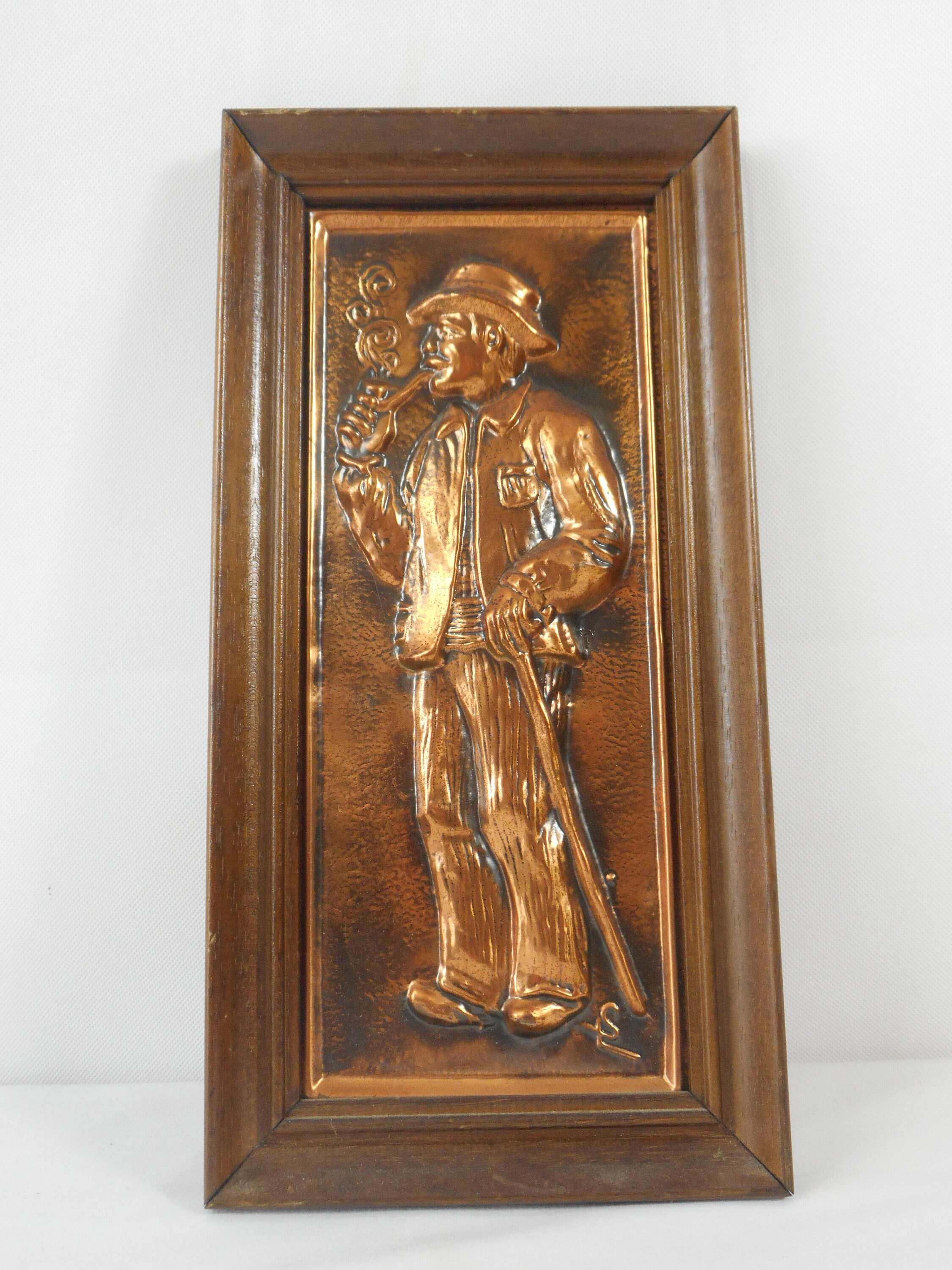 Photo Vintage Français Murale à Collectionner en Cuivre/Décor Français