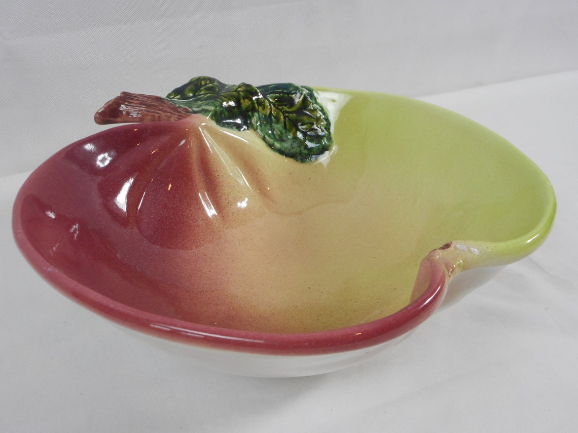 Vintage Portuguese ceramic glazed salad bowl / serving bowl / Etsy