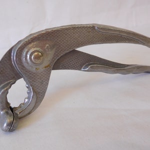 Collectable vintage French Aluminium nut cracker / barware / kitchenware