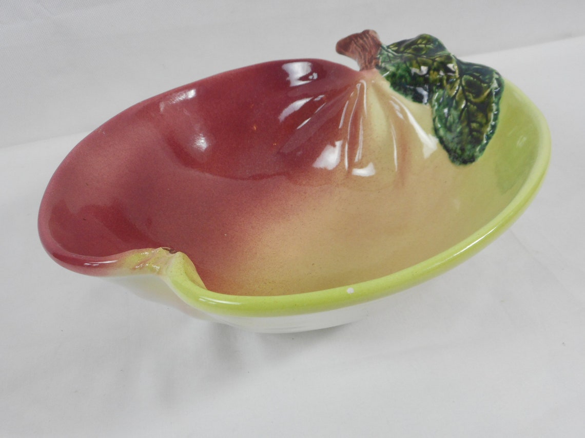 Vintage Portuguese ceramic glazed salad bowl / serving bowl / Etsy