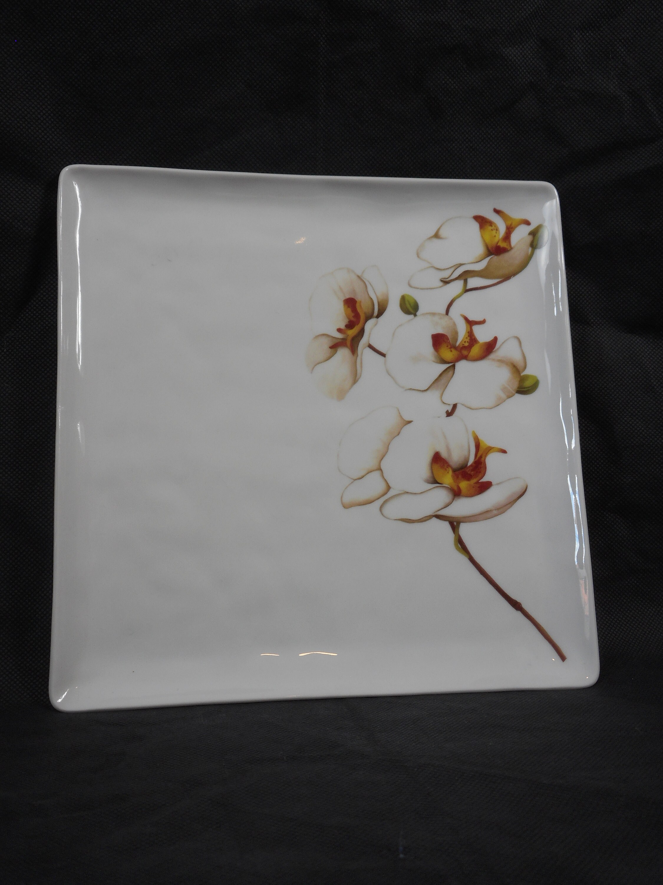 Vintage Français Izabel Lam Limoges Plaque Carrée en Porcelaine