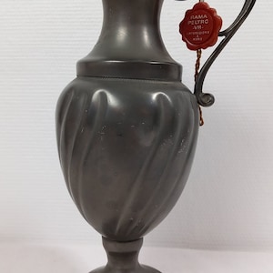 vintage French pewter decorative vase / ornament / French Decor