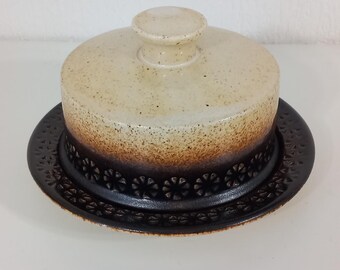 Vintage English Iden Pottery, Rye Sussex Lidded Ceramic