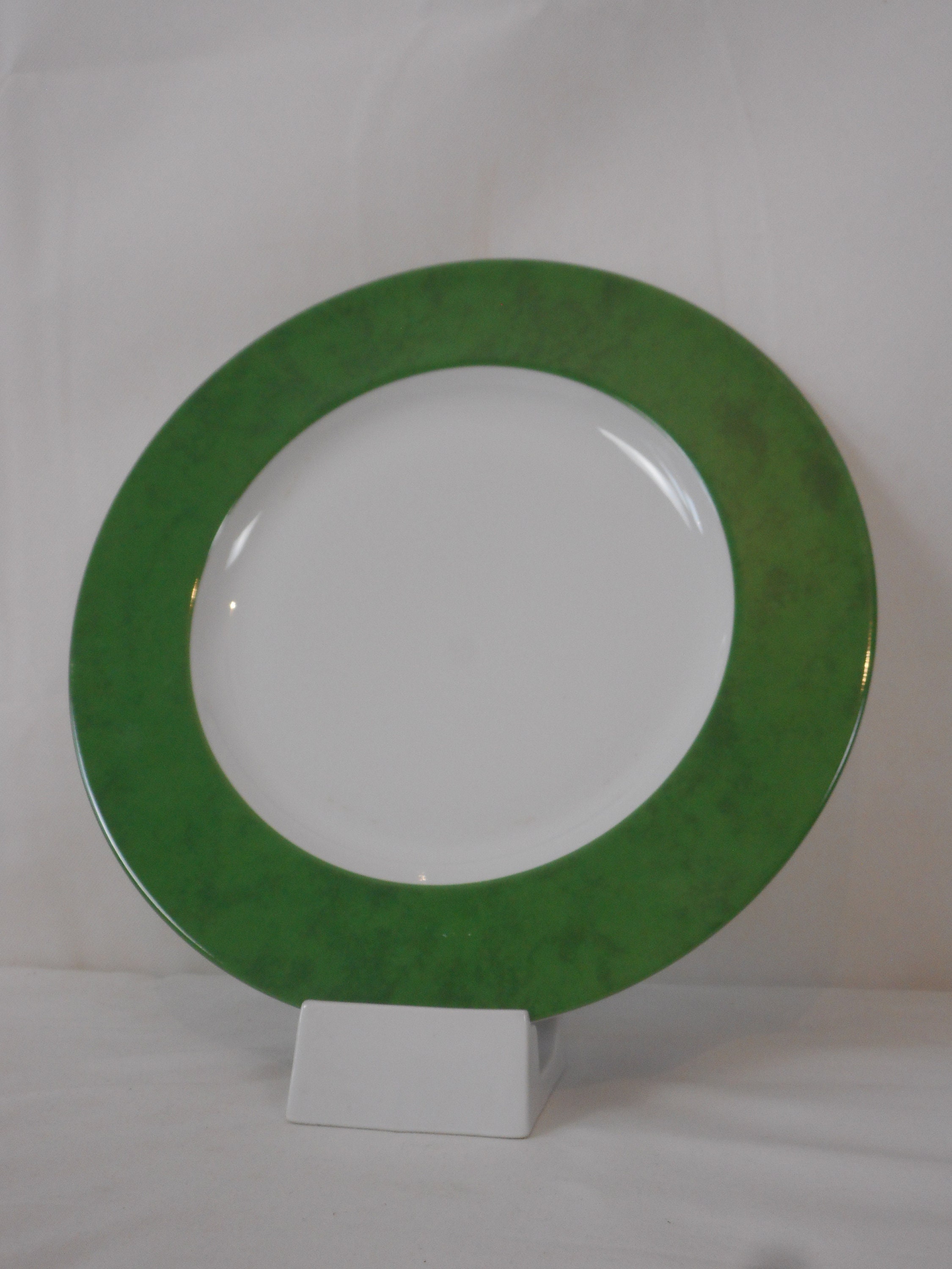 Vintage Français Grande Plaque Charger en Porcelaine/Assiette de Service Vaisselle Plateau