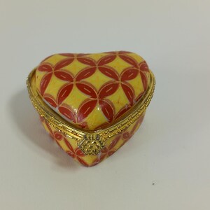 P # # Sammlerstück Vintage Französisch förmige Pillendose / Schmuckschatulle / Ornament