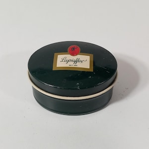 Sammelbare Vintage französische Pillendose aus Metall in Form einer Pillendose / Schmuckschatulle / Ornament
