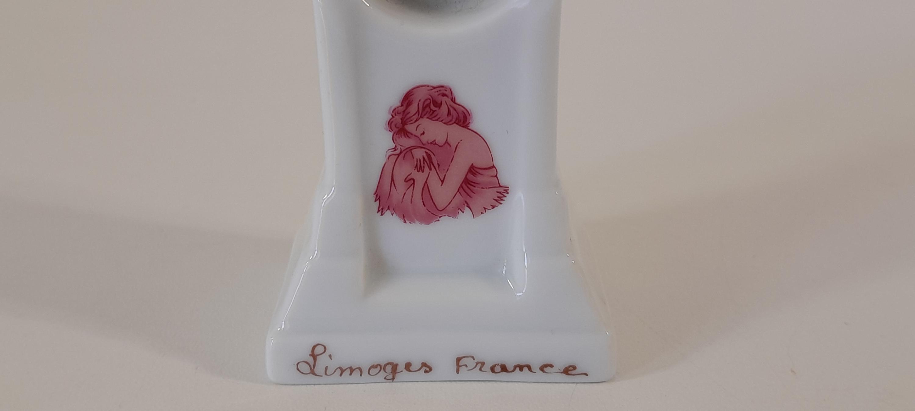 Horloge Pendule Miniature Ancienne Porcelaine - Maison De Poupée