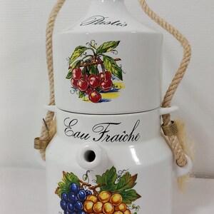 P## vintage French ceramic Pastis spirit and water decanter / French Barware