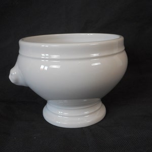Vintage French APILCO White Ironstone / ceramic soup / salad / fruit bowl