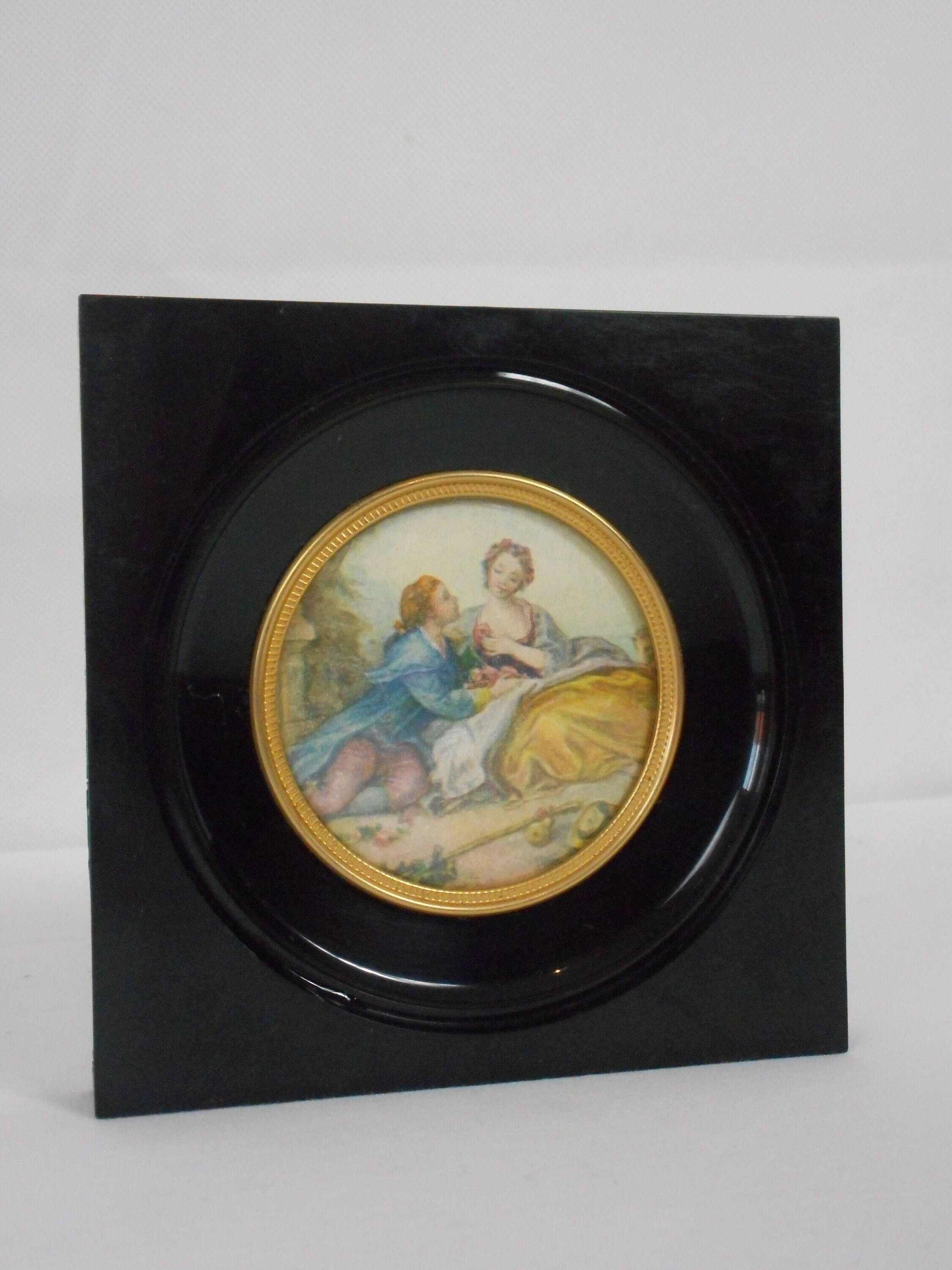 Collectionnable Superbe Vintage Français Mur Montage Image/Décor Français