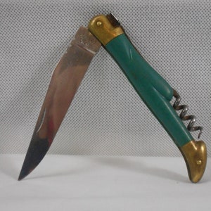 vintage French hand made Laguiole stainless steal pocket knife