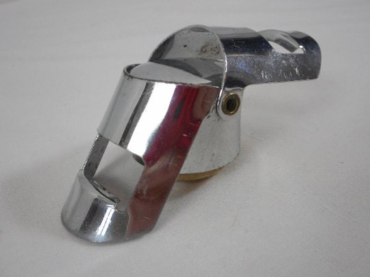 Bouchon Stoppeur Vintage Métal Argenté – Forme Bouchon Champagne – Déco Bar