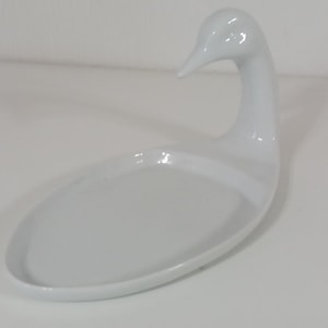 vintage French Duck Shaped porcelain Foie Gras serving dish / French kitchen