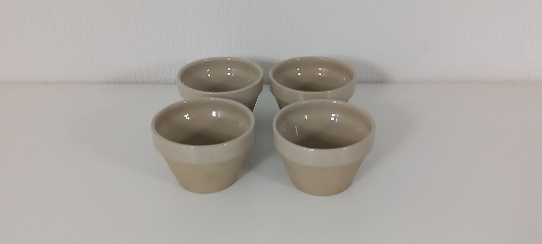 Midwinter Cookware Ramekins P## Set of 4 Vintage French Ceramic Round Shaped Ramekins / Cookware ...