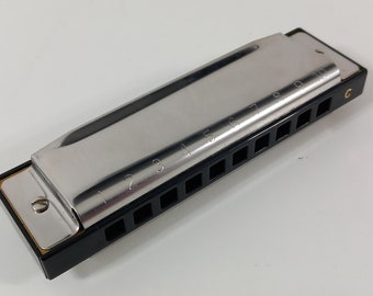 Vintage Boxed Metal Harmonica / Musical Instrument - Etsy