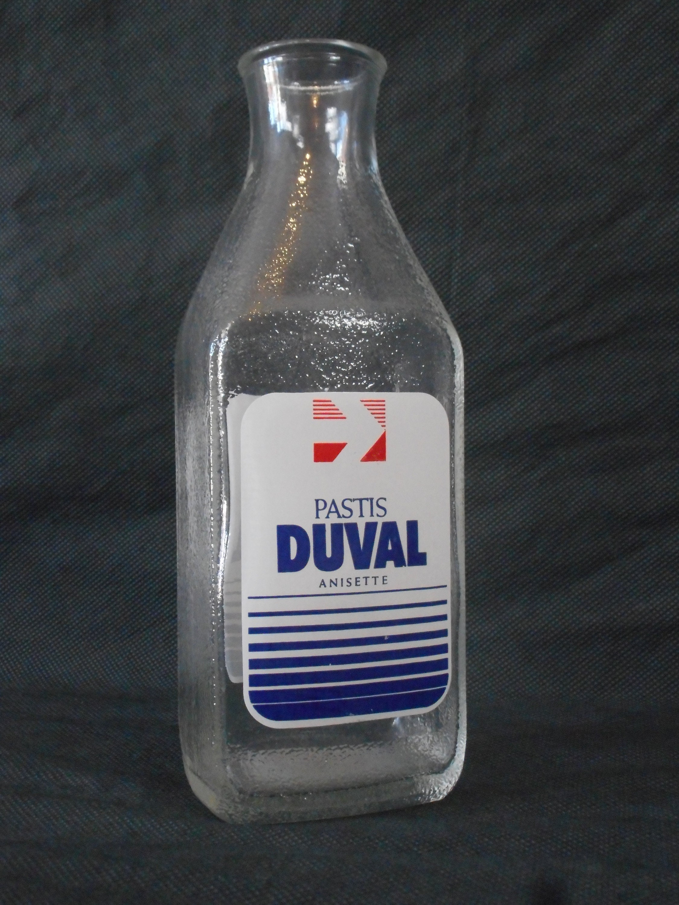 Superbe Carafe d'eau Vintage Français Pastis Duval Anisette/Bouteille Bar