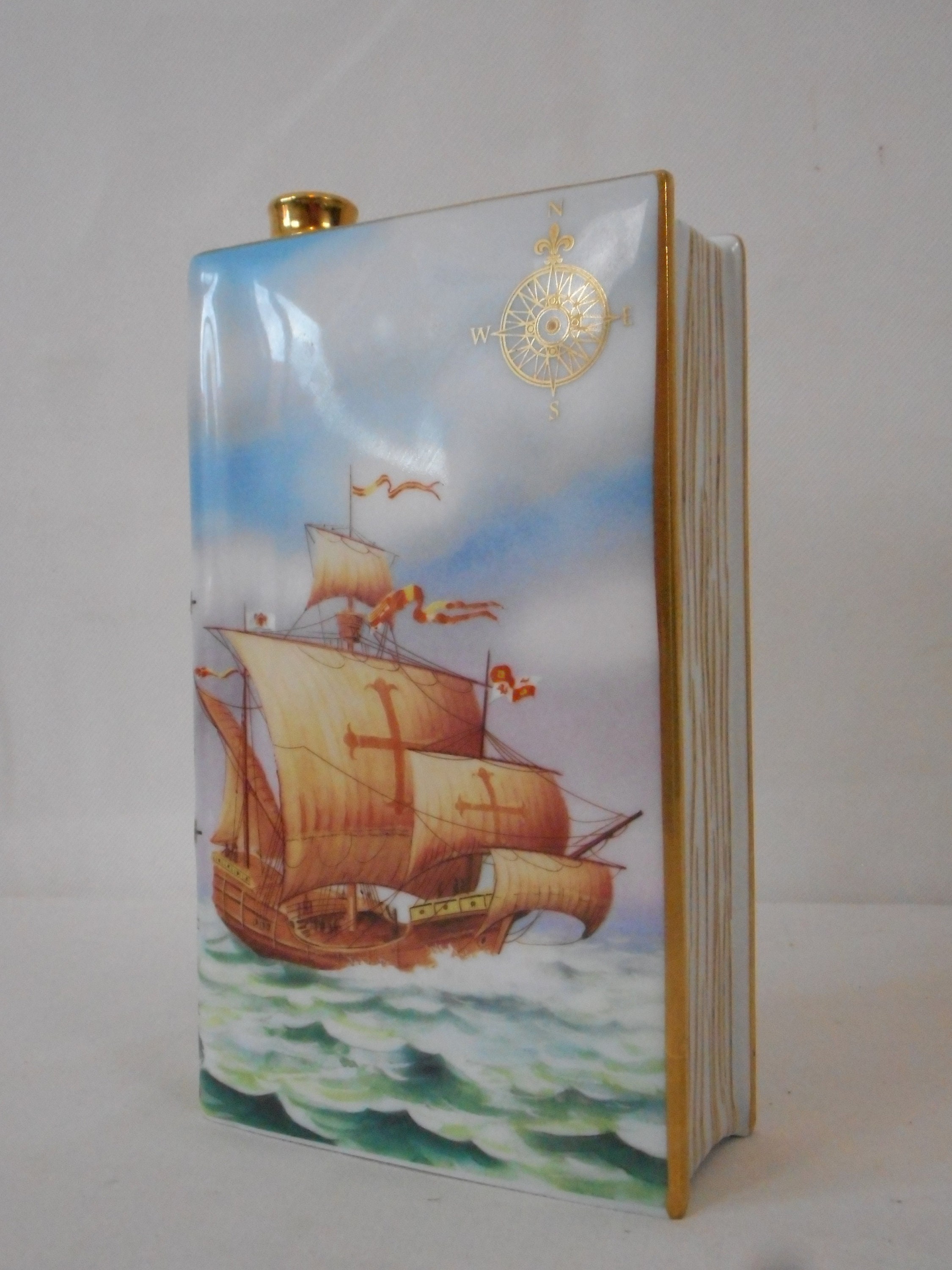 Rare Vintage Français Porcelaine de Limoges Castel Camus Napoléon Cognac Décanteur