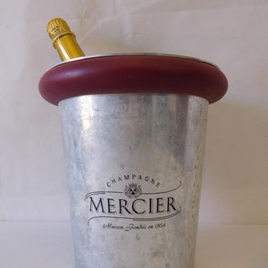 vintage French Mercier aluminium champagne ice bucket / French barware