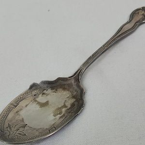 vintage collectable French silver plated metal spoon