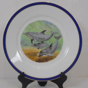 Elegant vintage French Limoges porcelain decorative collectable plate stamped
