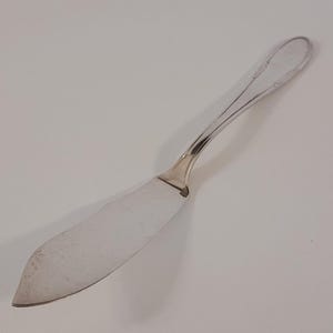 vintage French silver Plated metal Fish serving Knife / tableware / French cutlery