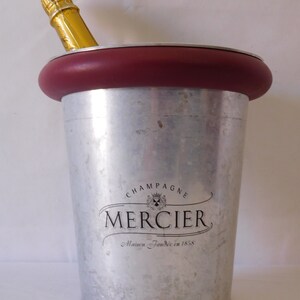 vintage French Mercier aluminium champagne ice bucket / French barware