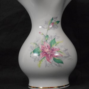 stunning vintage French Limoges porcelain decorative vase / ornament