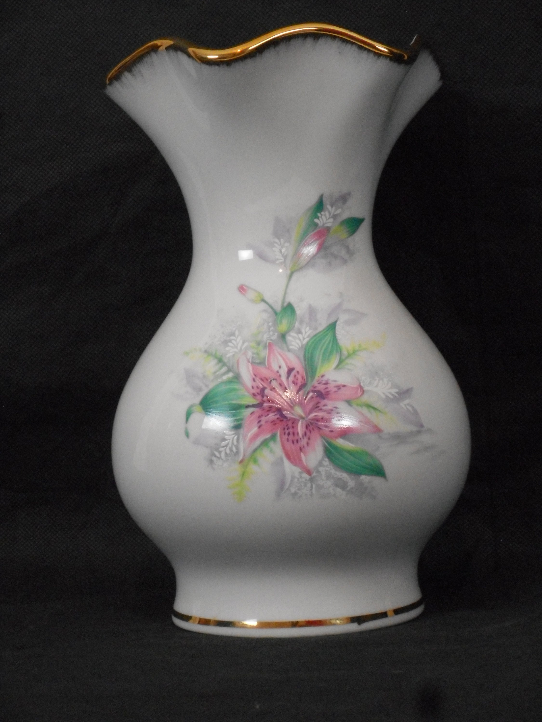 Superbe Vintage Français Vase Décoratif en Porcelaine de Limoges/Ornement