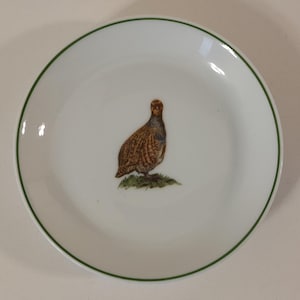 Elegant vintage French Limoges porcelain small miniature plate
