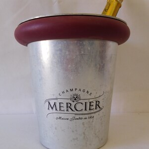 vintage French Mercier aluminium champagne ice bucket / French barware