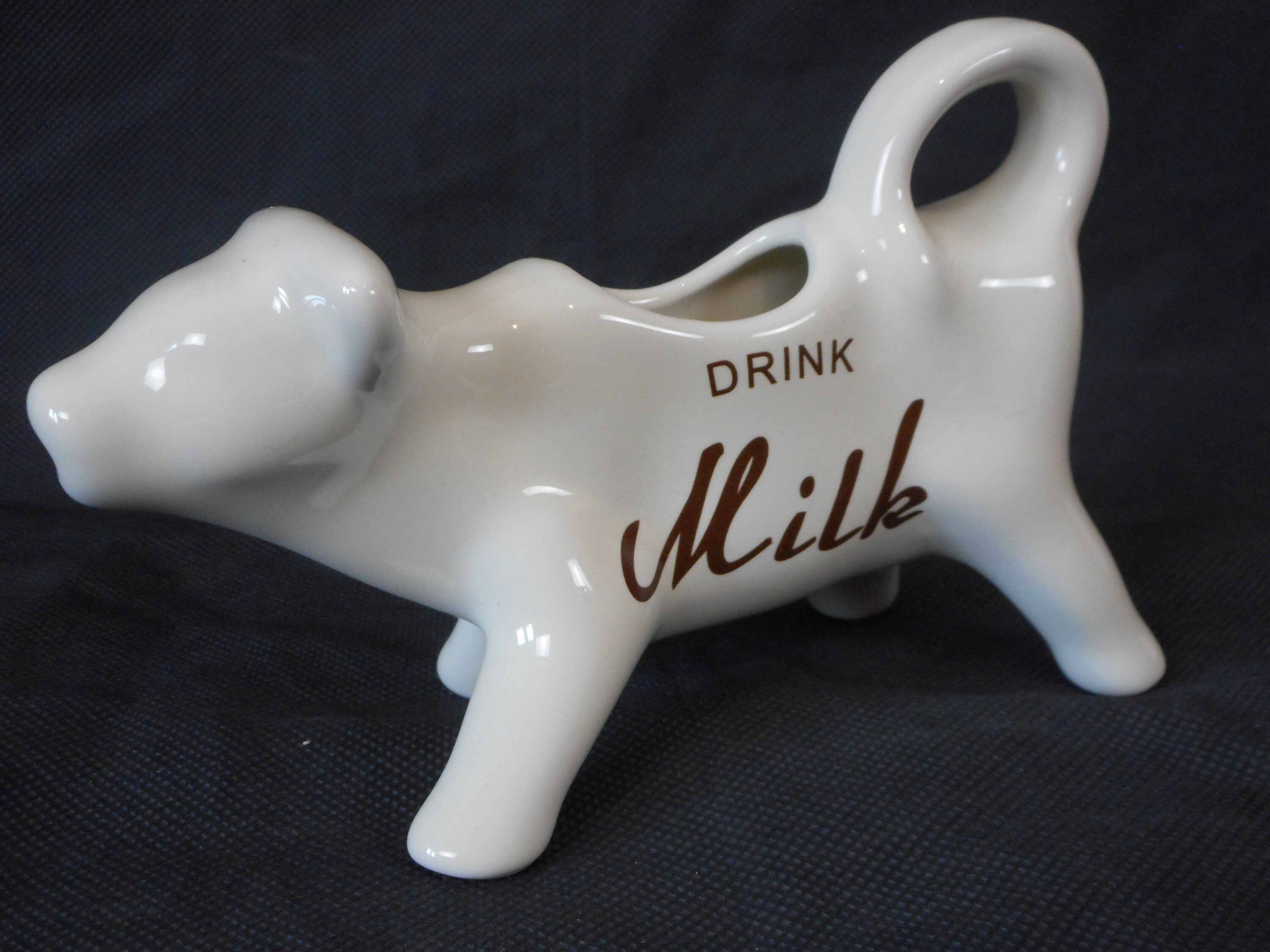 Collectable vintage porcelain Cow shaped Milk jug / Creamer Etsy