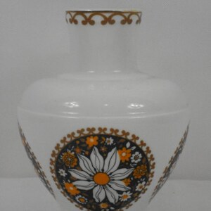 vintage French Limoges porcelain decorative vase with flower design