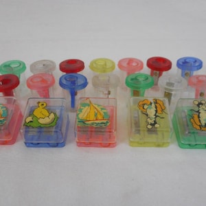 Joblot of 20 vintage French plastic pencil Sharpeners