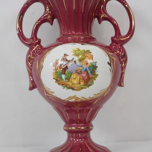 P## Elegant vintage French  porcelain table / bedside / office lamp base