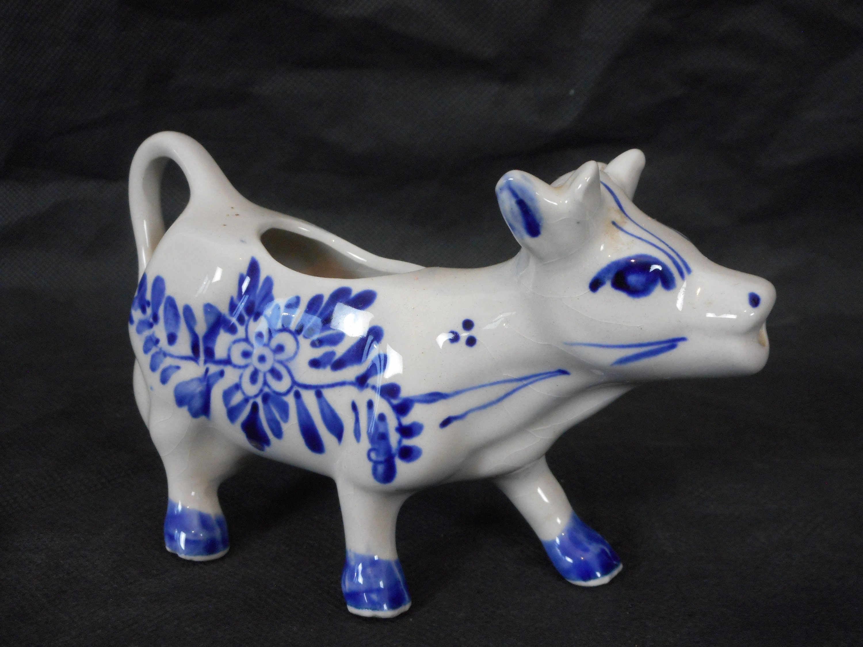 Collectable vintage porcelain Cow shaped Milk jug / Creamer Etsy