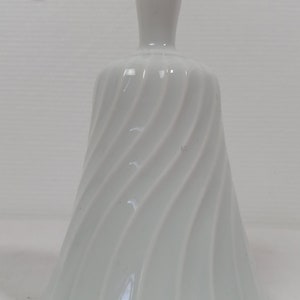 vintage French Limoges porcelain unstamped hand bell / ornament