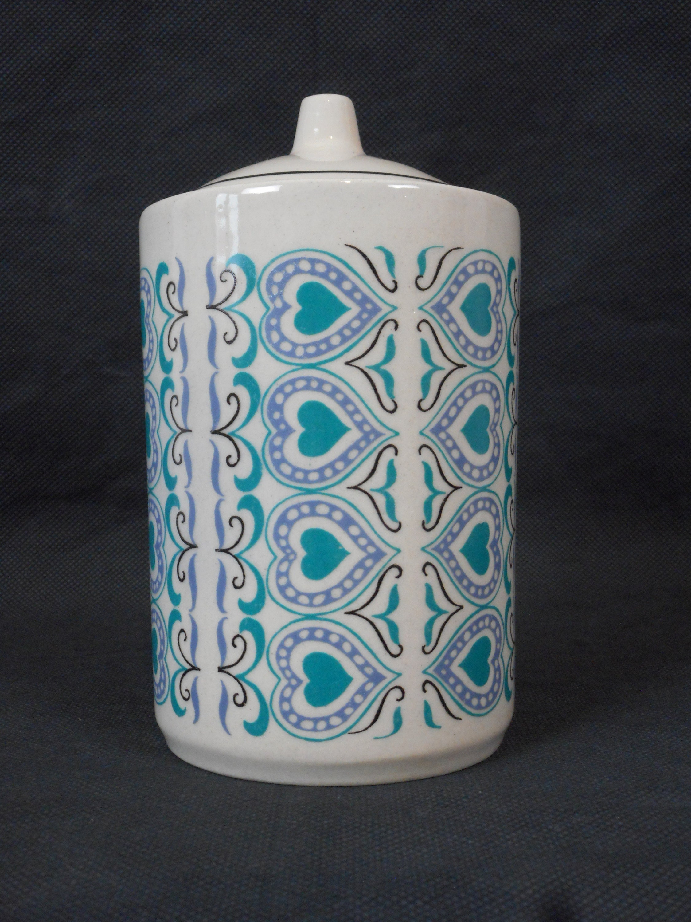 Pot Lidded en Porcelaine Polonaise Vintage/Pot de Stockage Lidded