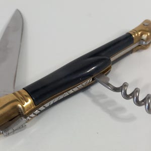 vintage French hand made Laguiole stainless steal pocket knife