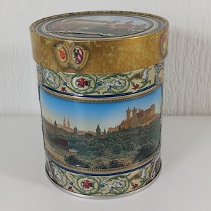 Boîte à biscuits en métal allemand / boîte de rangement / ustensiles de cuisine